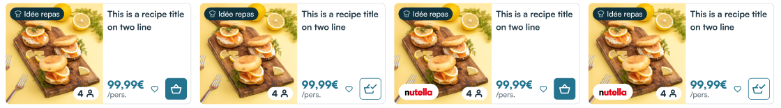Recipe card variant 3 Horizontal